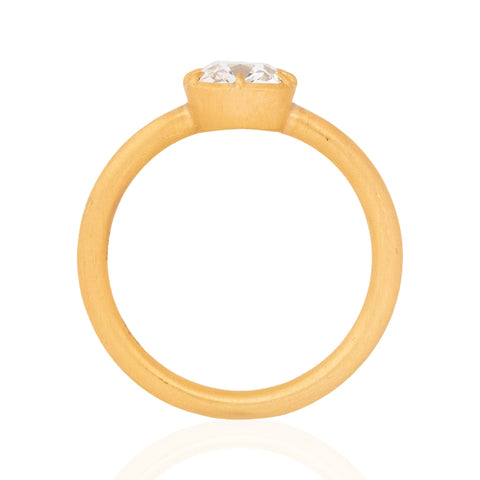 1.70ct Cushion Cut Diamond Collet Solitaire, GIA