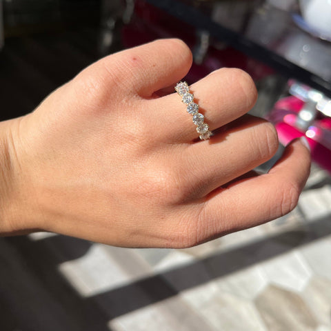 1.70ctw Old European Cut Diamond Half-Hoop Band