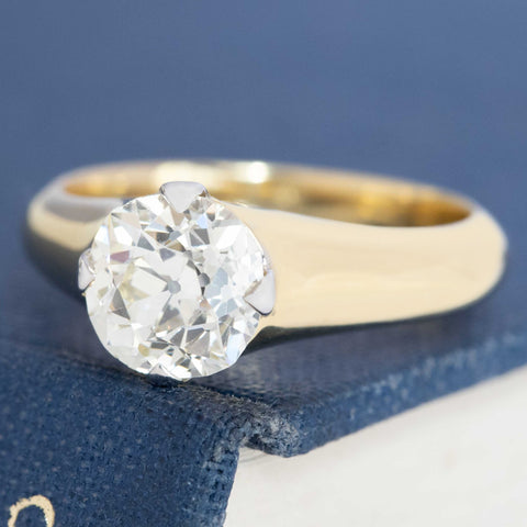 1.72ct Old Mine Cut Diamond Solitaire, GIA N VS2