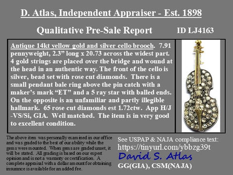 1.72ctw Antique Diamond Cello Brooch/Pendant