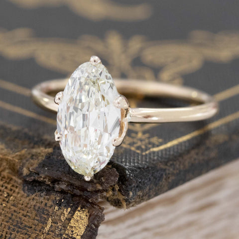 1.73ct Oval Cut Diamond Solitaire, GIA M VS1