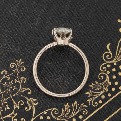 1.73ct Oval Cut Diamond Solitaire, GIA M VS1