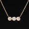 1.74ctw Old European Cut Diamond Trilogy Bezel Pendant