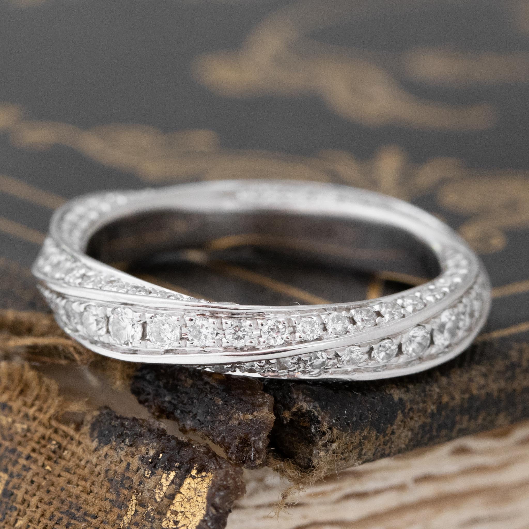 1.75ctw Diamond Spiral Eternity Band by Graff