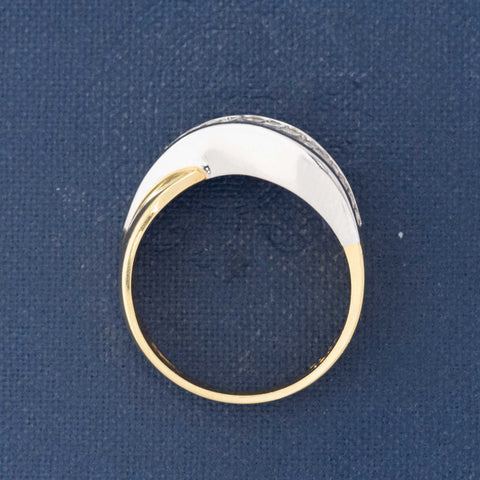 1.75ctw Vintage Baguette Cut Diamond Bypass Band