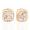 1.76ctw Old Mine Cut Diamond Bezel Stud Earrings