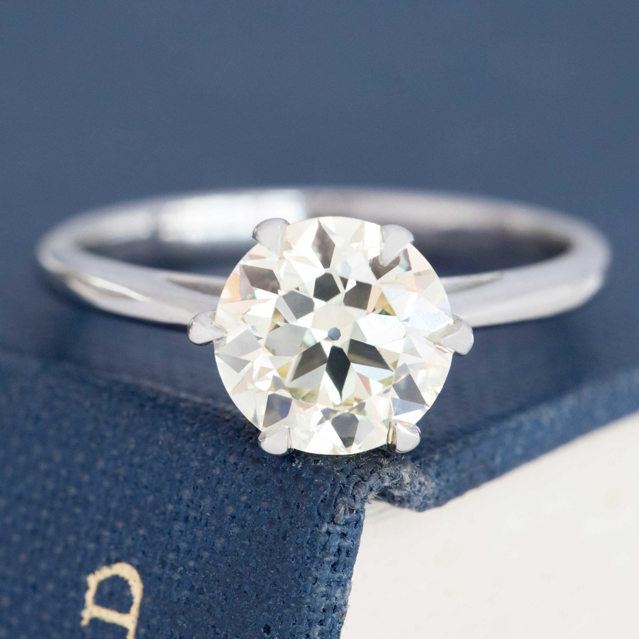 1.77ct Old European Cut Diamond Solitaire, GIA S-T VVS2