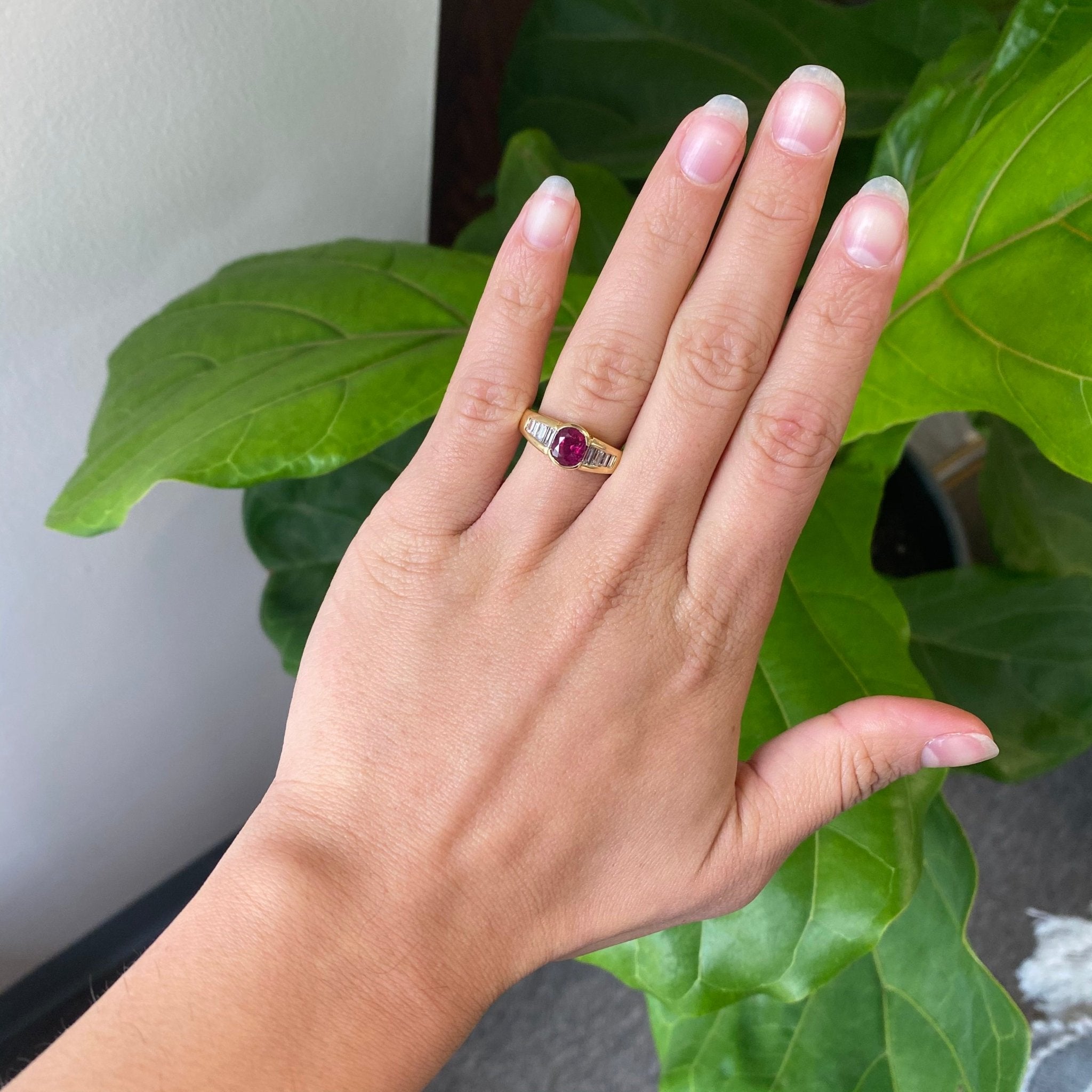 1.79ctw Ruby & Diamond Band, French