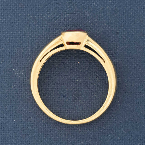 1.79ctw Vintage Ruby & Diamond Ring, French