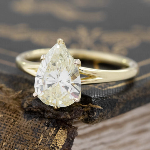 1.80ct Pear Cut Diamond Solitaire GIA U-V SI1