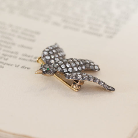 1.80ctw 'Bird in Flight' Pave Brooch