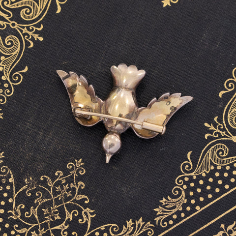 1.80ctw 'Bird in Flight' Pave Brooch