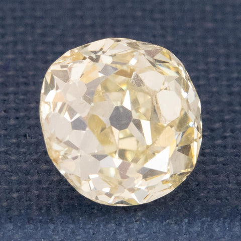 1.81ct Light Yellow Old Mine Cut Diamond GIA