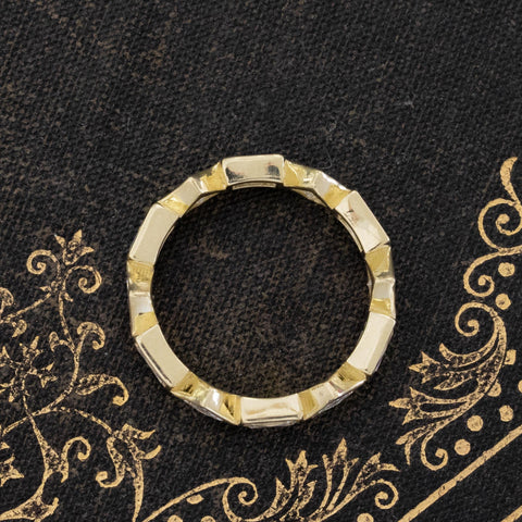 1.81ctw French & Asscher Cut Diamond Eternity Band