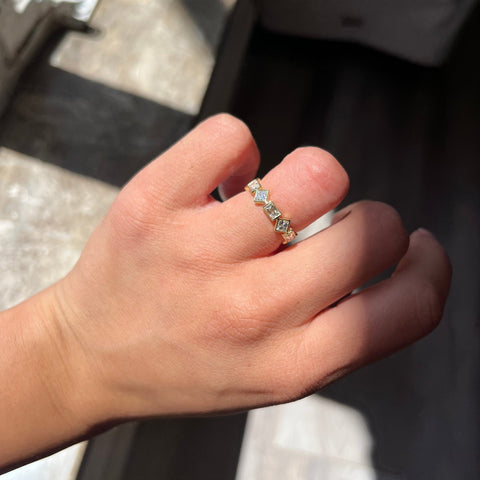 1.81ctw French & Asscher Cut Diamond Eternity Band