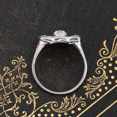 1.82ctw Elongated Cushion Cut Diamond Frame Ring