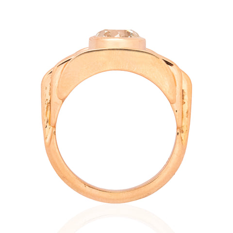 1.85ct Retro Old European Cut Diamond Ring