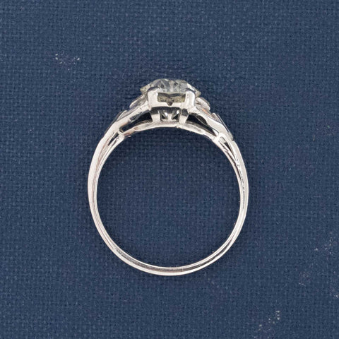 1.86ctw Art Deco Old European Cut Diamond Ring