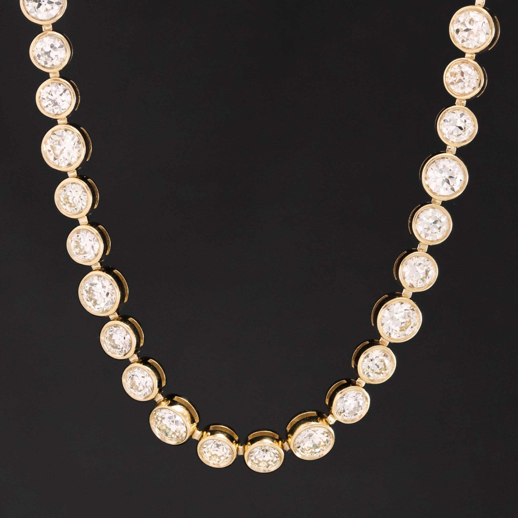 Elegant vintage diamond necklace styled with evening wear