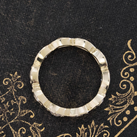 1.88ctw Old European Cut Diamond Navette Eternity Band