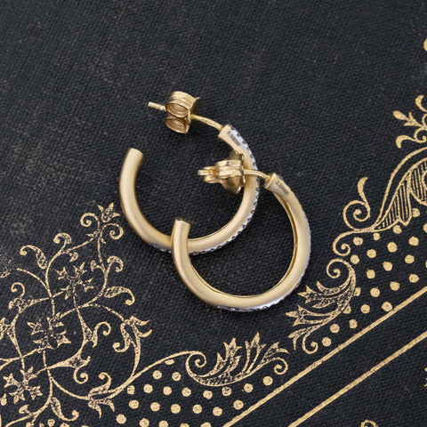 .18ctw Diamond Swirl Hoop Earrings