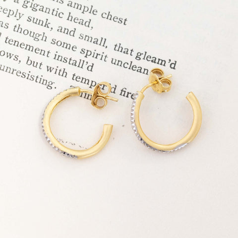 .18ctw Diamond Swirl Hoop Earrings