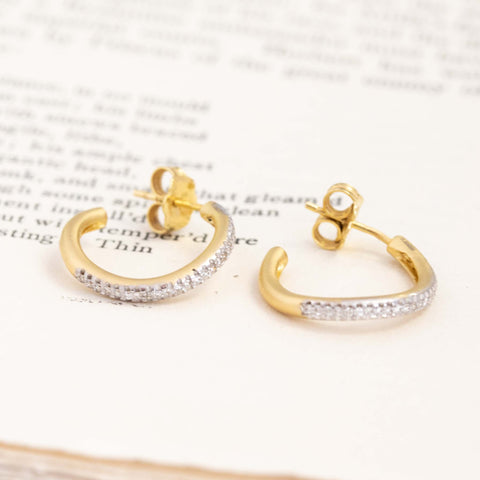 .18ctw Diamond Swirl Hoop Earrings