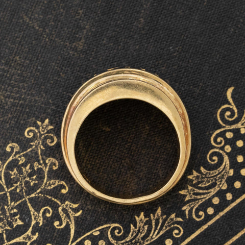1.90ctw Vintage Diamond & Sapphire Ring, by Krypell