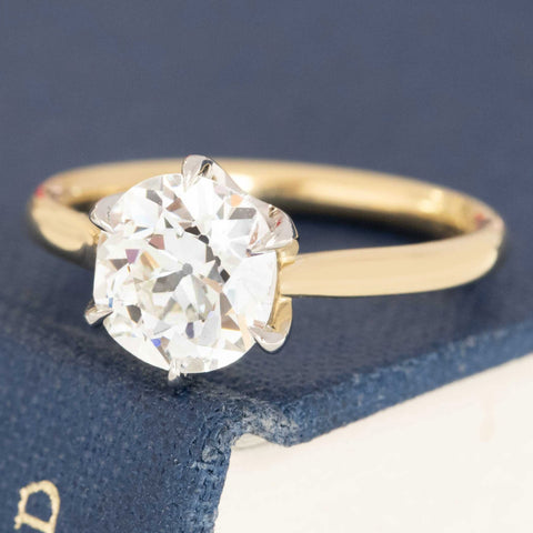 1.91ct Old Mine Cut Diamond "Wilshire" Solitaire