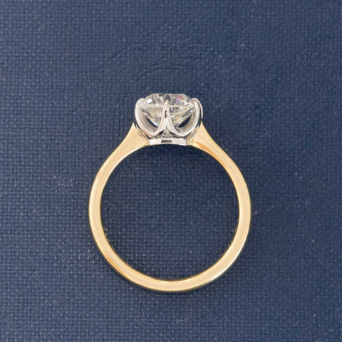 1.91ct Old Mine Cut Diamond "Wilshire" Solitaire