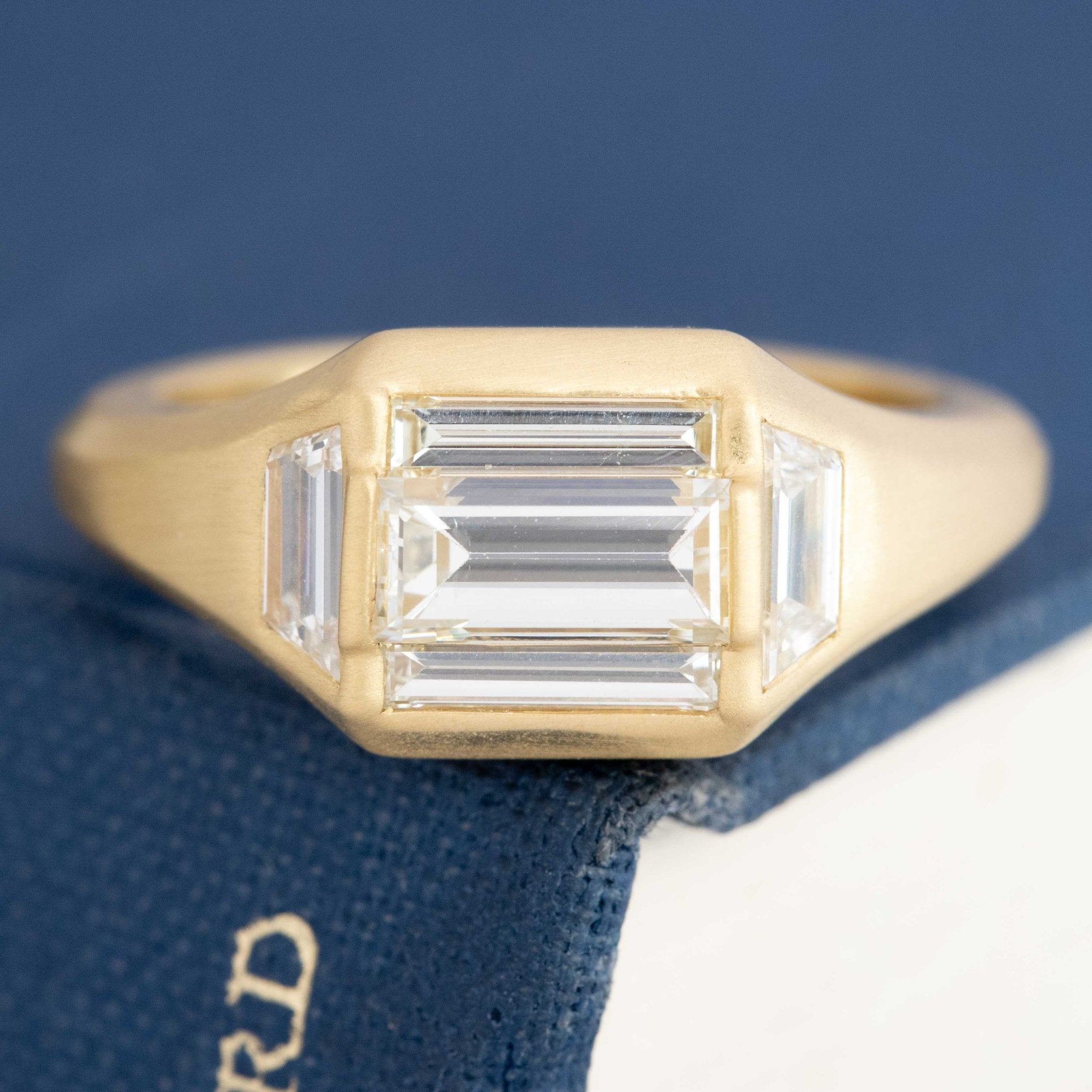 1.91ctw Step Cut Diamond Cluster Ring