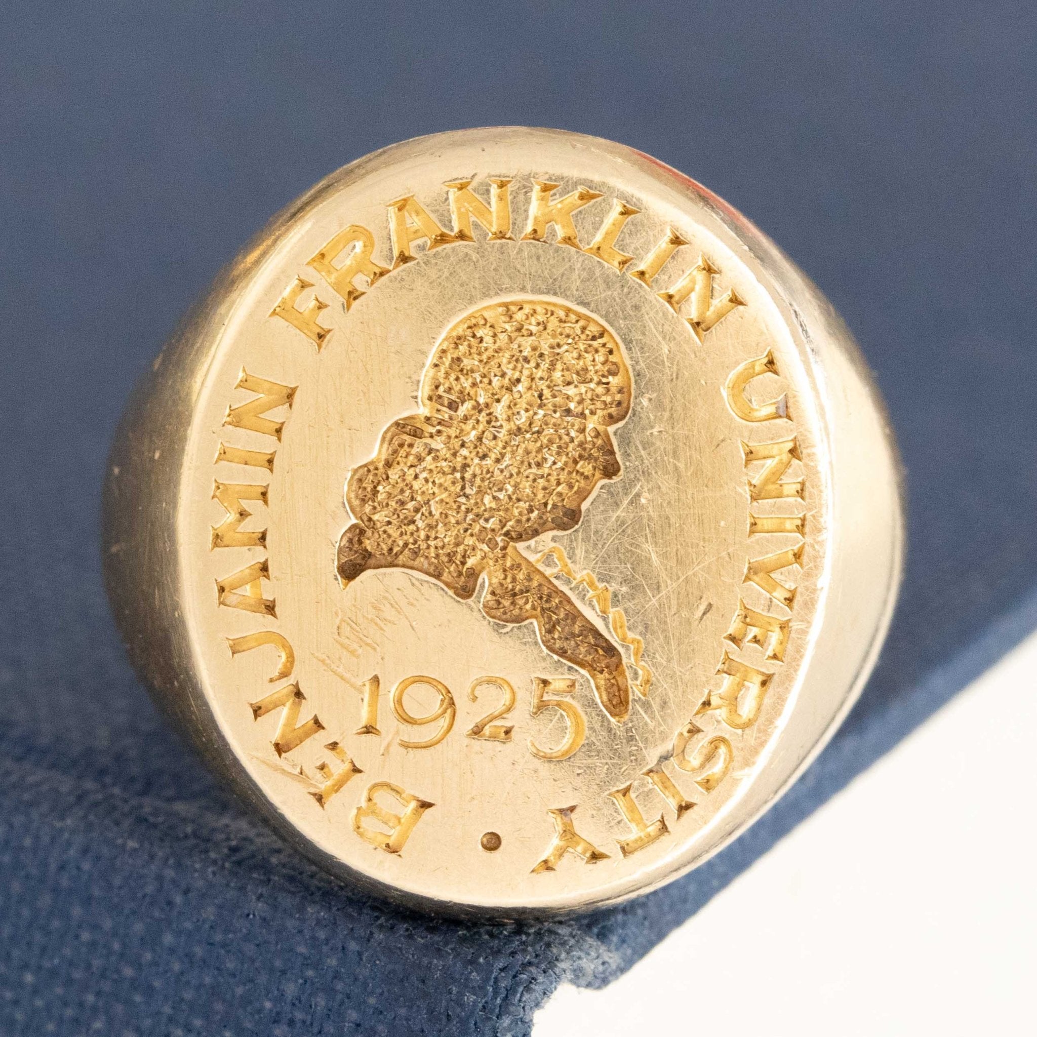 1925 Benjamin Franklin University Class Ring by Tiffany & Co