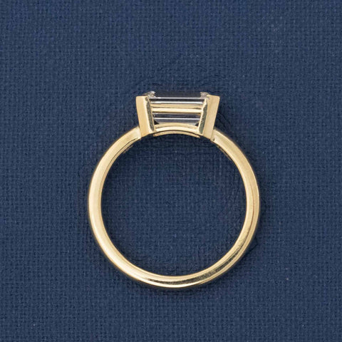 1.92ct Emerald Cut Diamond Solitaire, GIA F