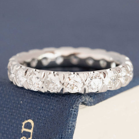 1.92ctw Old European Cut Diamond Eternity Band
