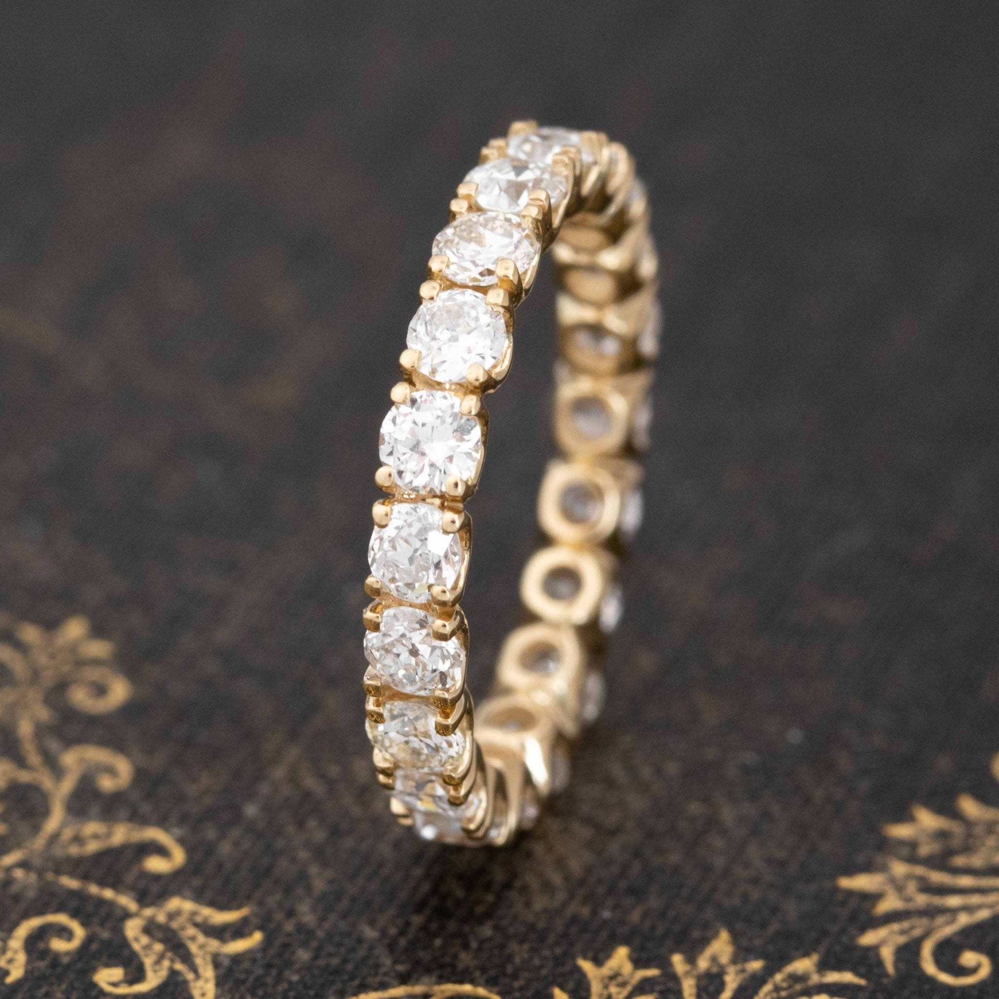 1.93ctw Old European Cut Diamond Eternity Band