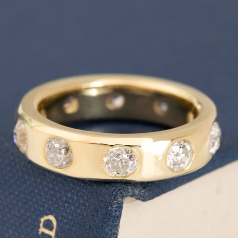 1.95ctw Old European Cut Diamond Scatter Band