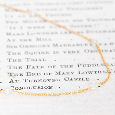 1.98ctw Diamond Bead Station Necklace