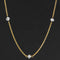 1.98ctw Diamond Bead Station Necklace
