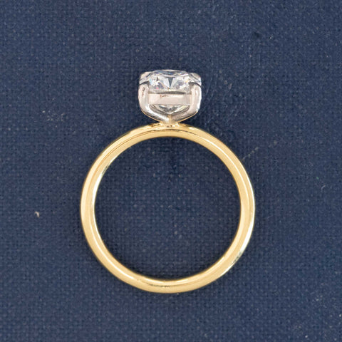 2.01ct Elongated Cushion Cut Diamond Solitaire, GIA G VVS2