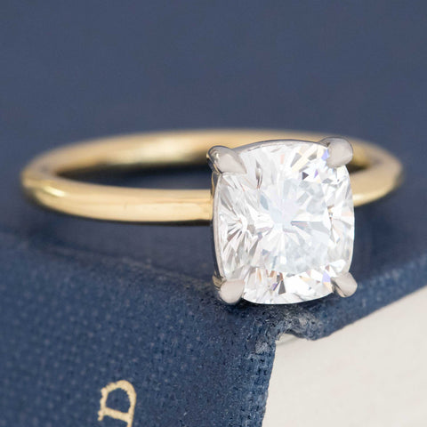 2.01ct Elongated Cushion Cut Diamond Solitaire, GIA G VVS2