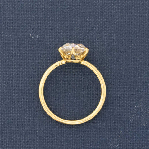 2.06ct Old Mine Cut Diamond Solitaire, GIA E SI1