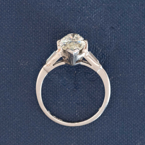 2.08ct Marquise Cut Diamond Solitaire, GIA M VS1
