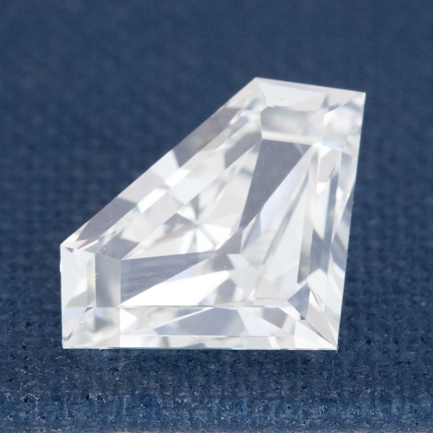 2.00ct Vintage Shield Cut Diamond, GIA F VS1