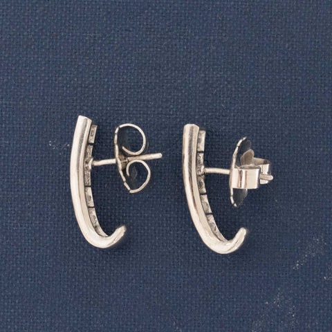 2.00ctw Carre Cut Diamond Bar Drop Earrings