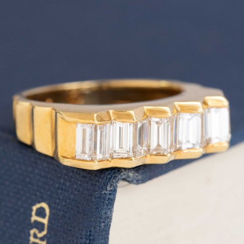 2.00ctw Vintage Baguette Cut Diamond "Zig-Zag" Band