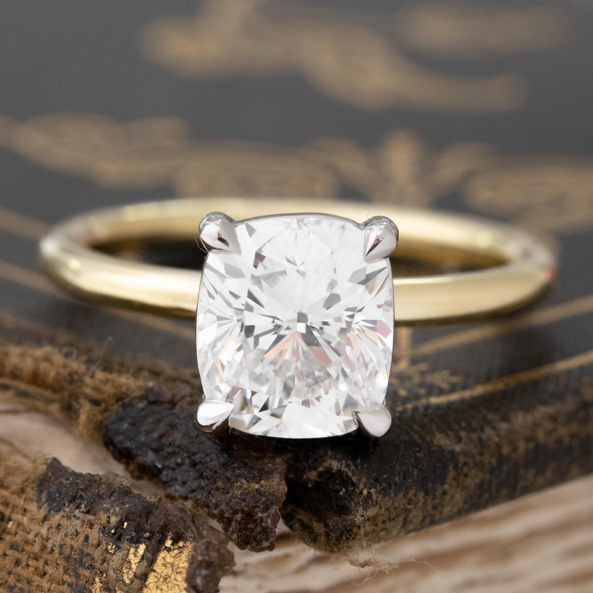 2.01ct Elongated Cushion Cut Diamond Solitaire, GIA G VVS2