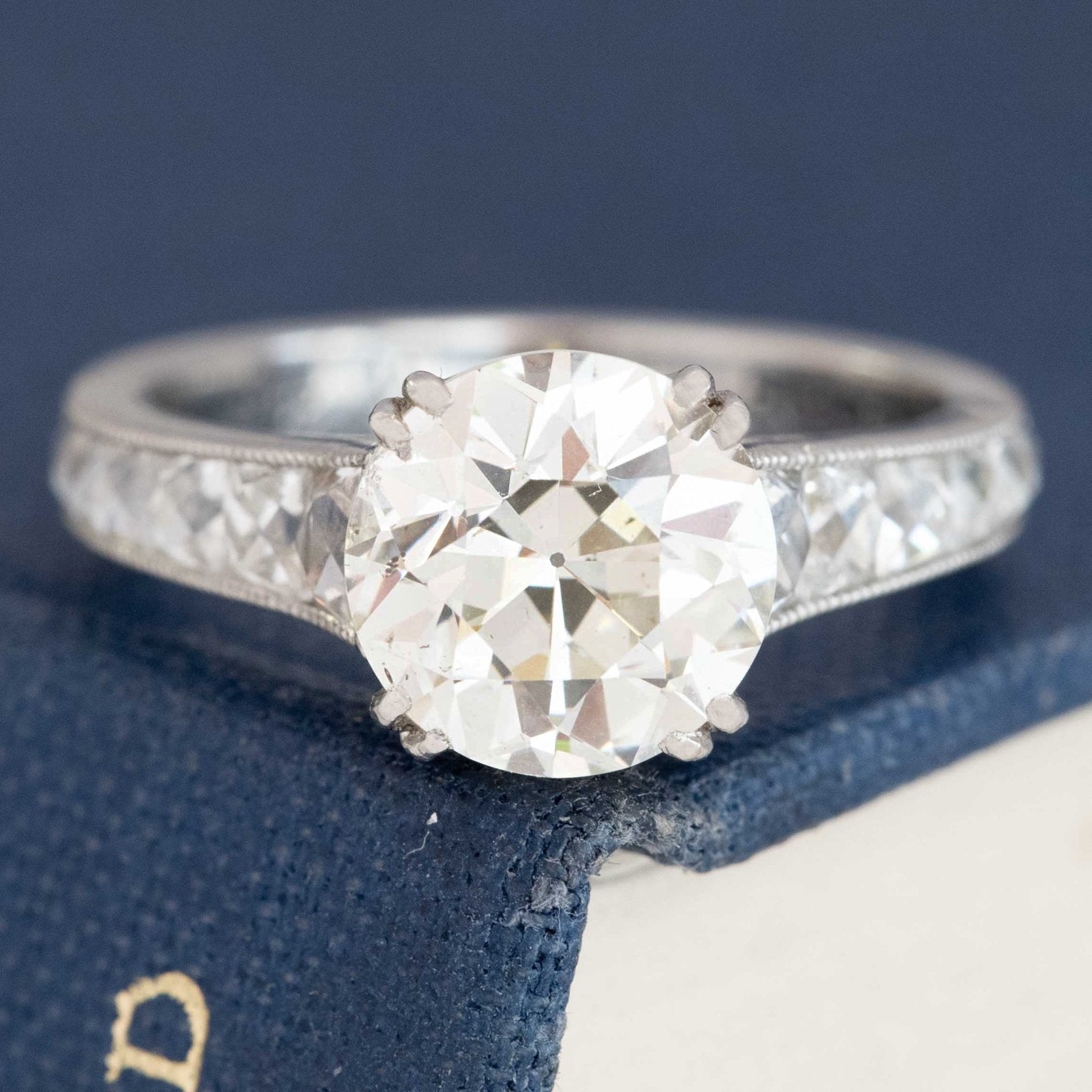2.01ct Old European Cut Diamond Solitaire, by Leon Mege