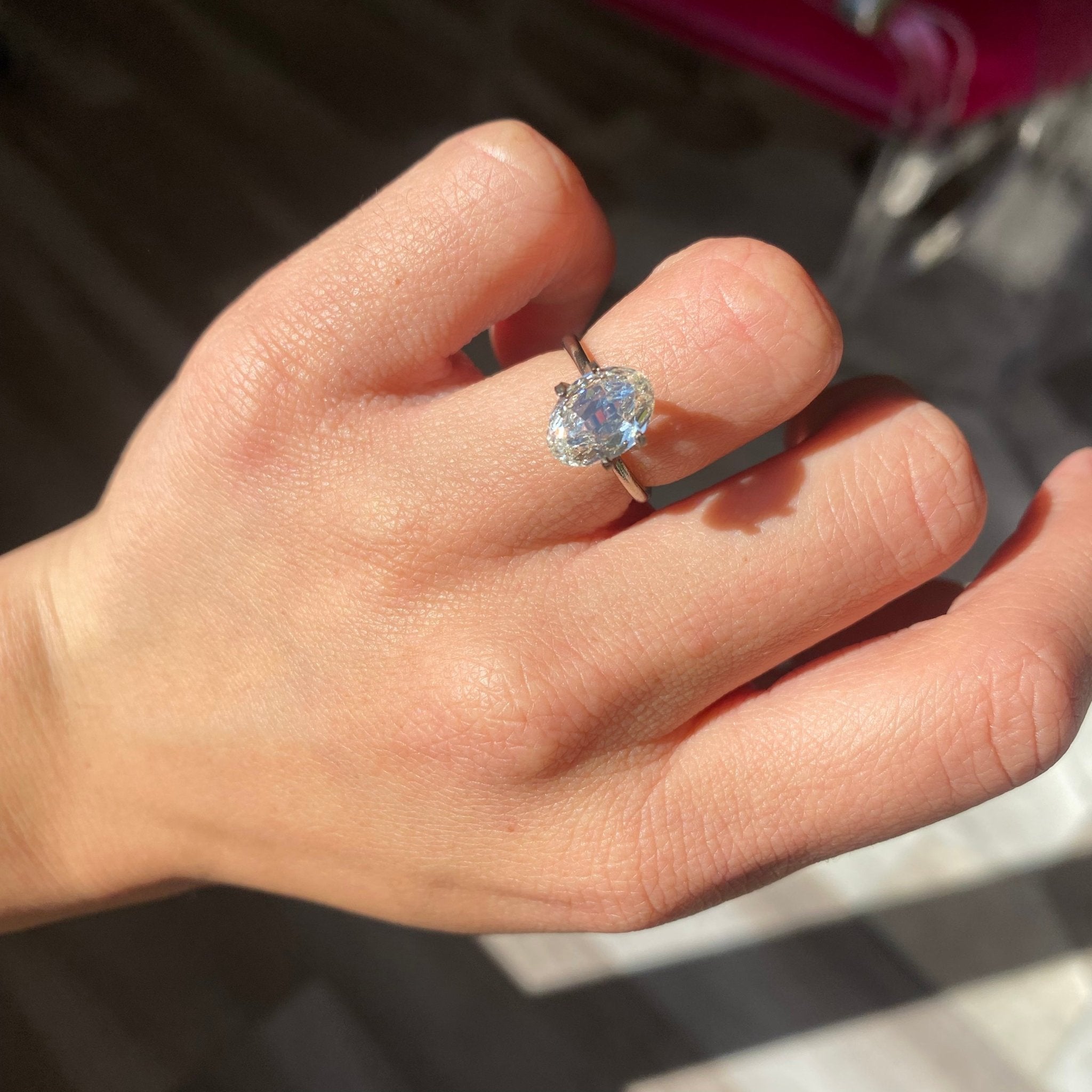 2.01ct Oval Cut Diamond, GIA K VVS2