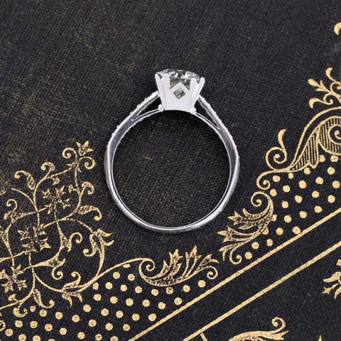 2.02ct Antique Old European Cut Diamond Solitaire, GIA L VS1