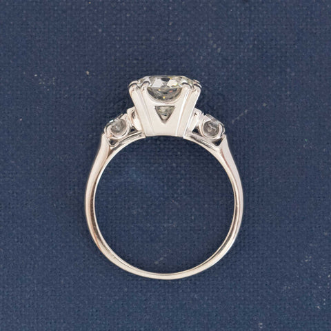 2.02ct Old European Cut Diamond Ring, GIA K VS2